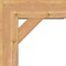Ekena Millwork Traditional Block Smooth Bracket w/ Offset Brace, Western Red Cedar, 7 1/2"W x 20"D x 20"H BKT0806X20X20TRA05SWR - alternate 2